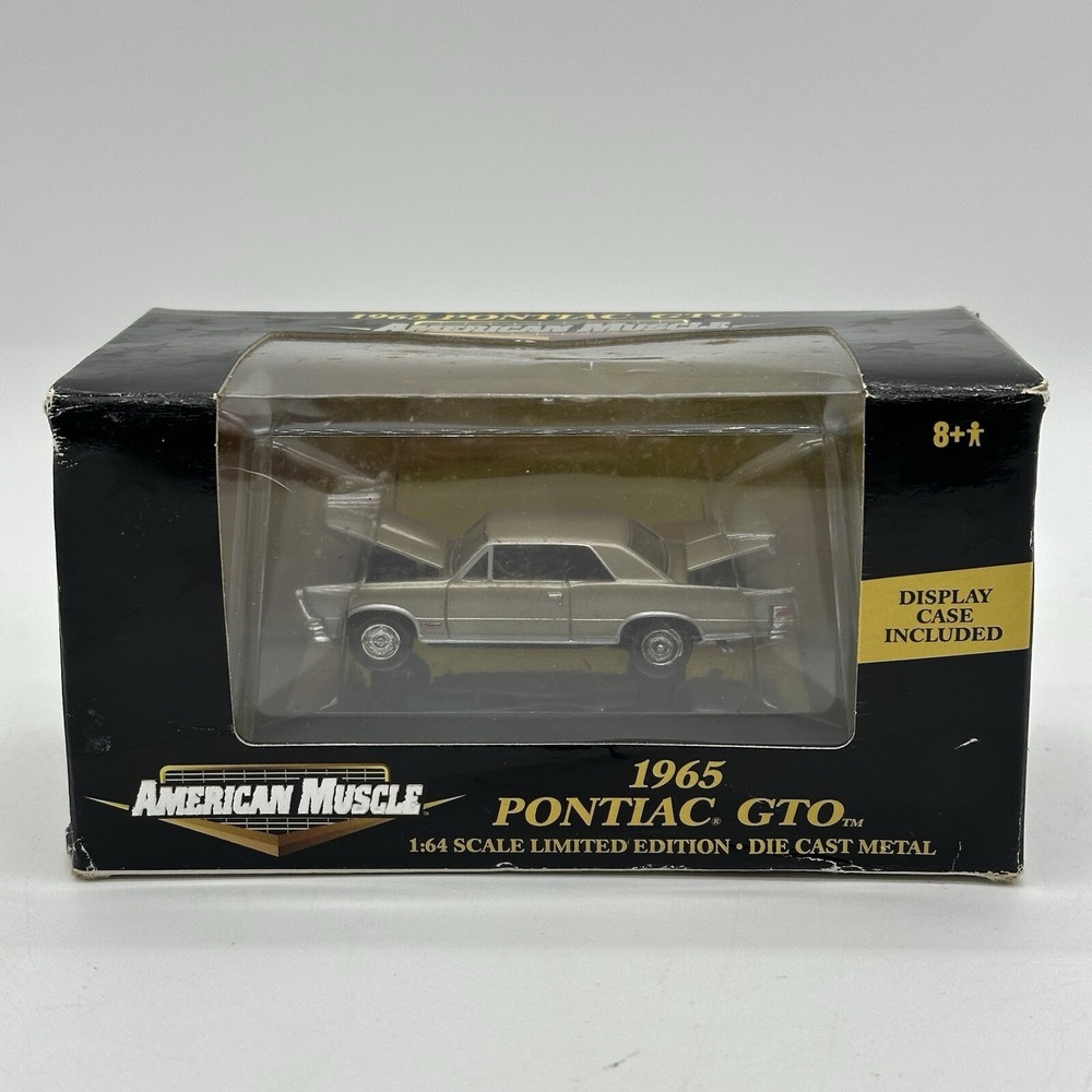 Ertl American Muscle 1965 Pontiac GTO Tiger Gold Die Cast 1:64 Scale Car 32366